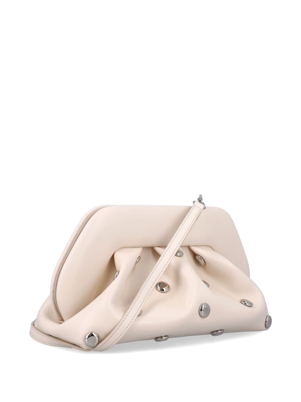 Shop Themoirè Tia Clutch Bag In Neutrals