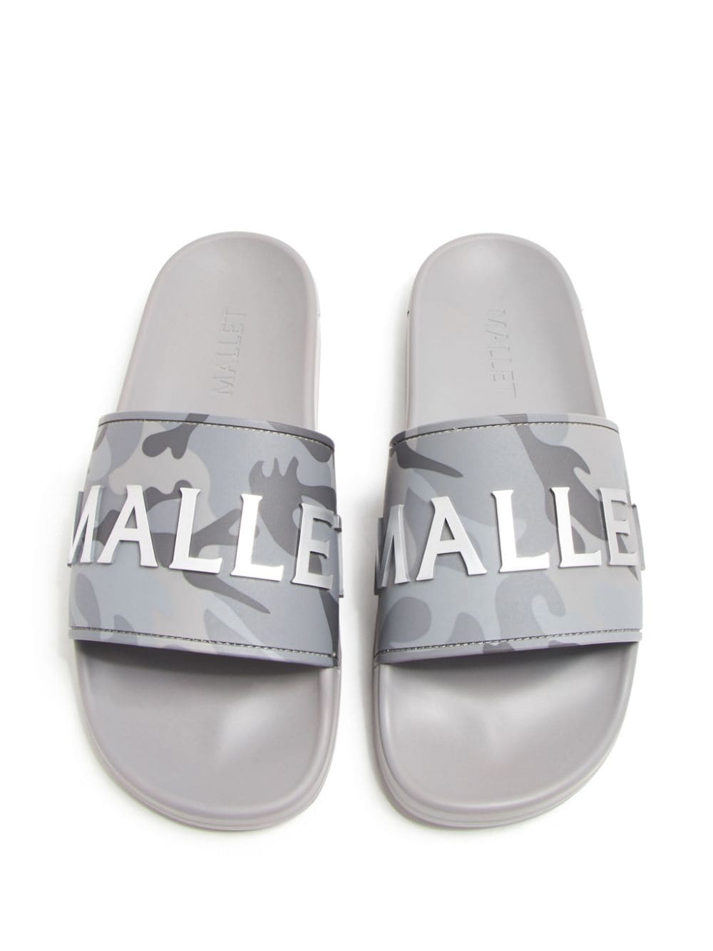 Shop Mallet Logo-lettering Slides In Grey