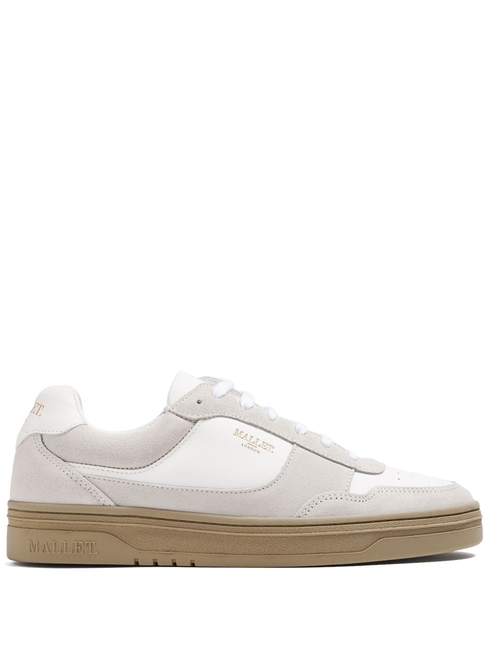 Shop Mallet Bennet Suede Sneakers In Nude