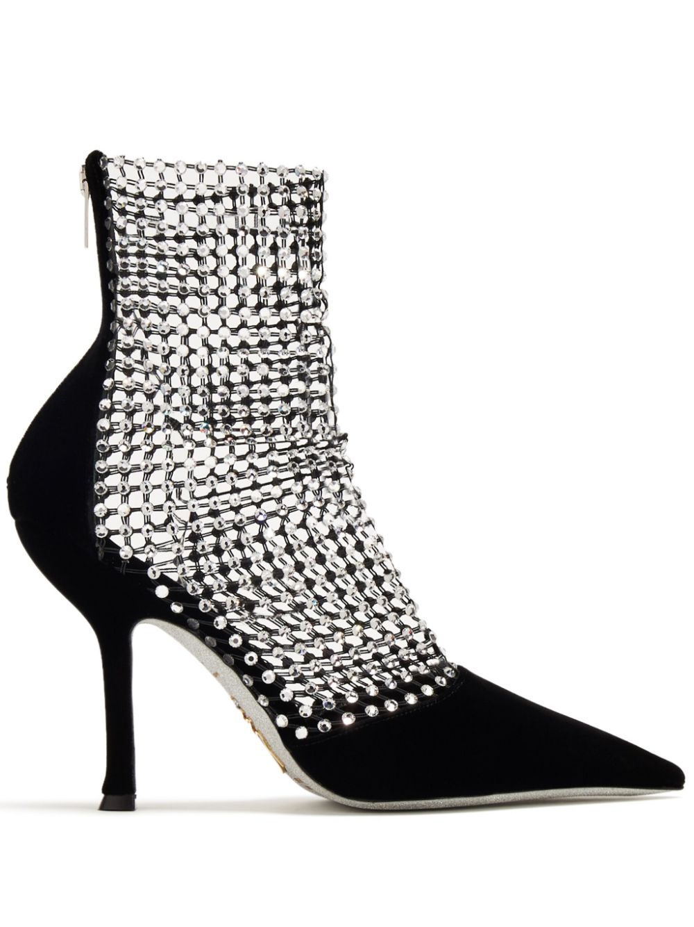 René Caovilla 100mm crystal embellished pumps