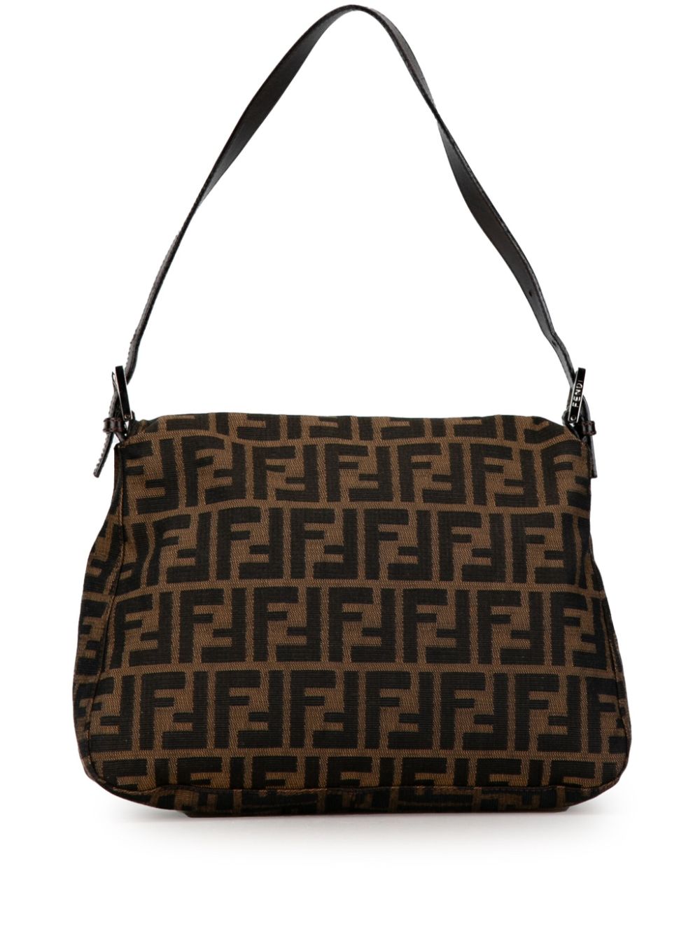 Fendi Pre-Owned 2000-2010 Zucca Canvas Mamma Forever shoulder bag - Bruin