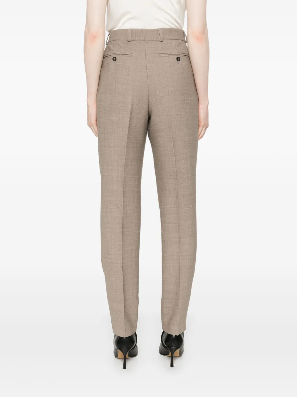 TOTEME Broek met gemêleerd-effect Bruin