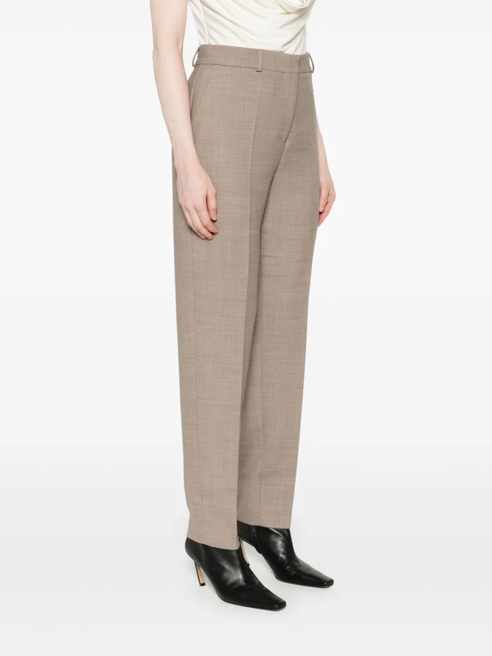 TOTEME Broek met gemêleerd-effect Bruin