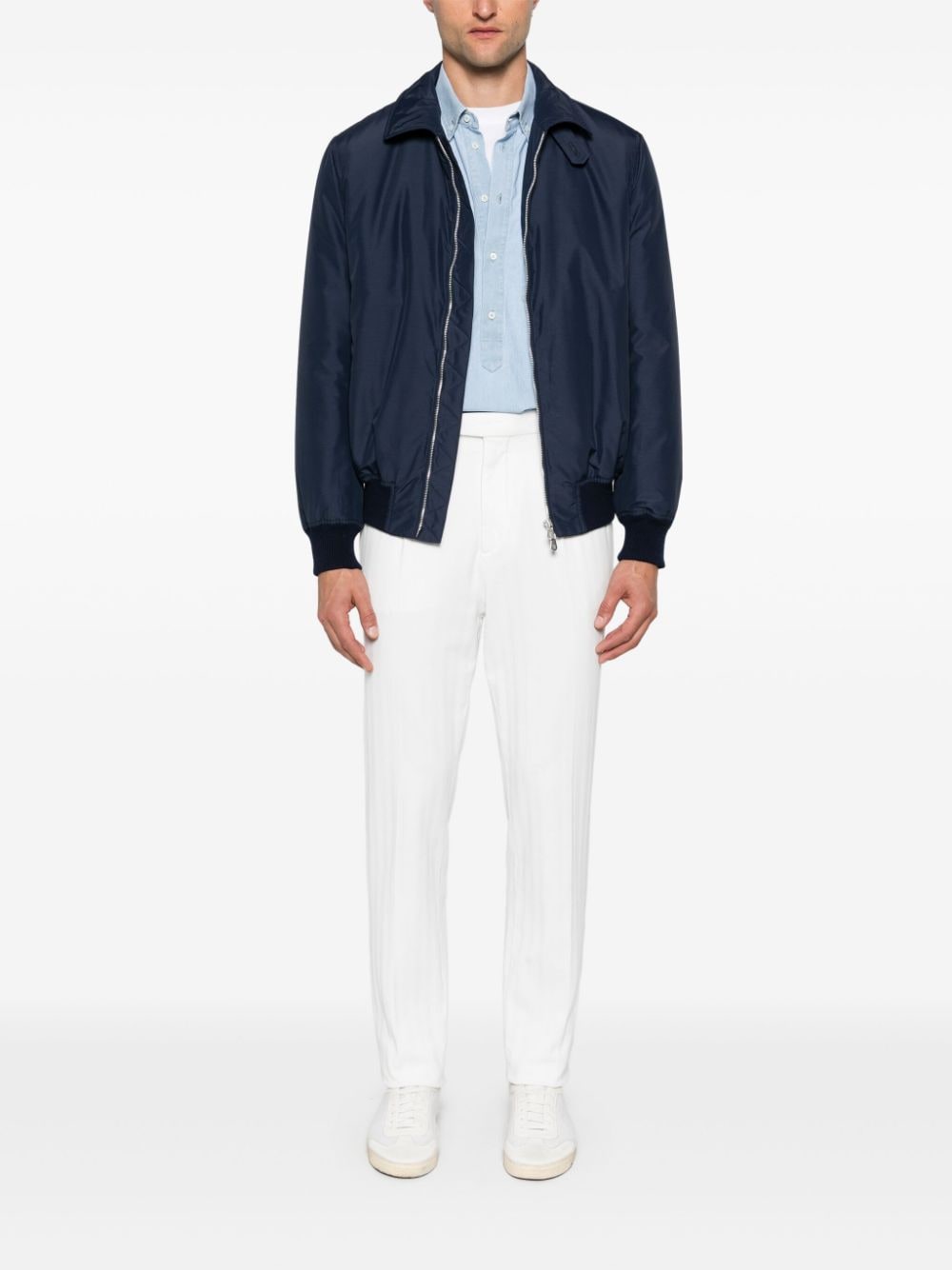 Shop Brunello Cucinelli Padded Jacket In Blue