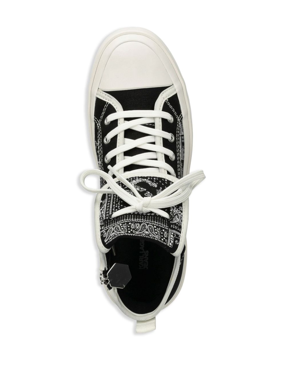 Karl Lagerfeld Jeans bandan-print sneakers Black