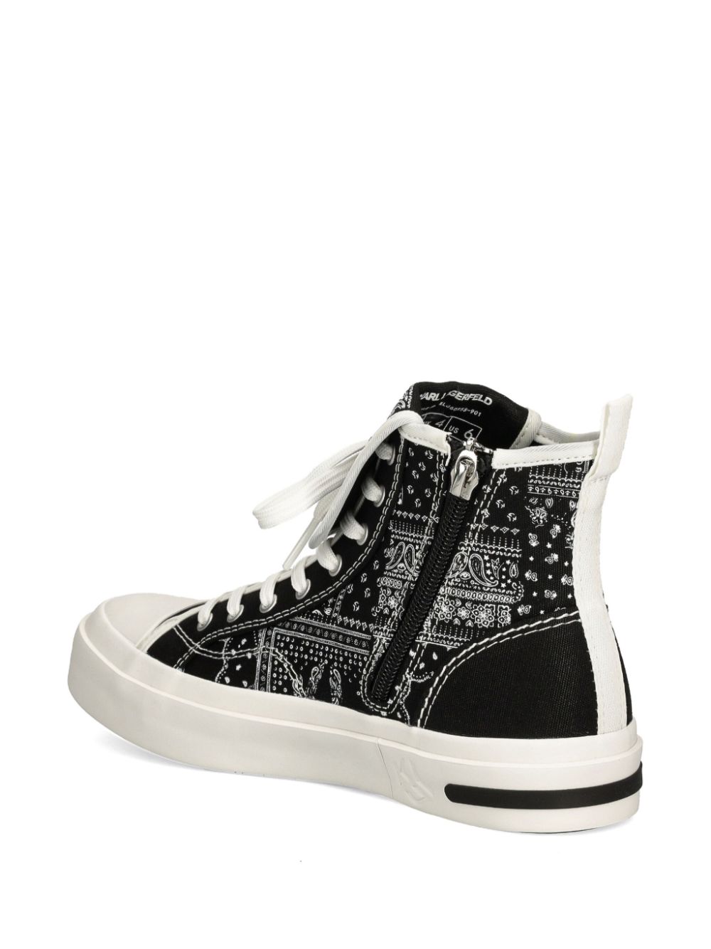 Karl Lagerfeld Jeans bandan-print sneakers Black