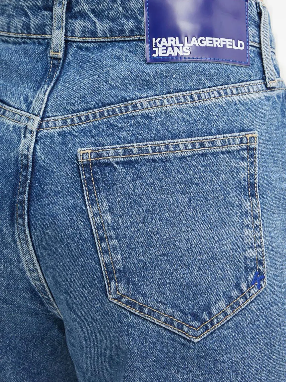 Karl Lagerfeld Jeans met split Blauw