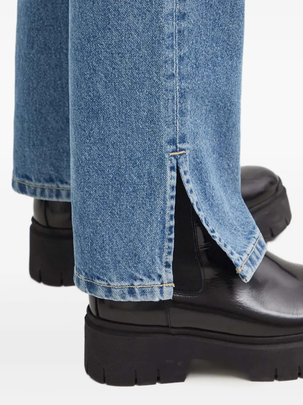 Karl Lagerfeld Jeans met split Blauw