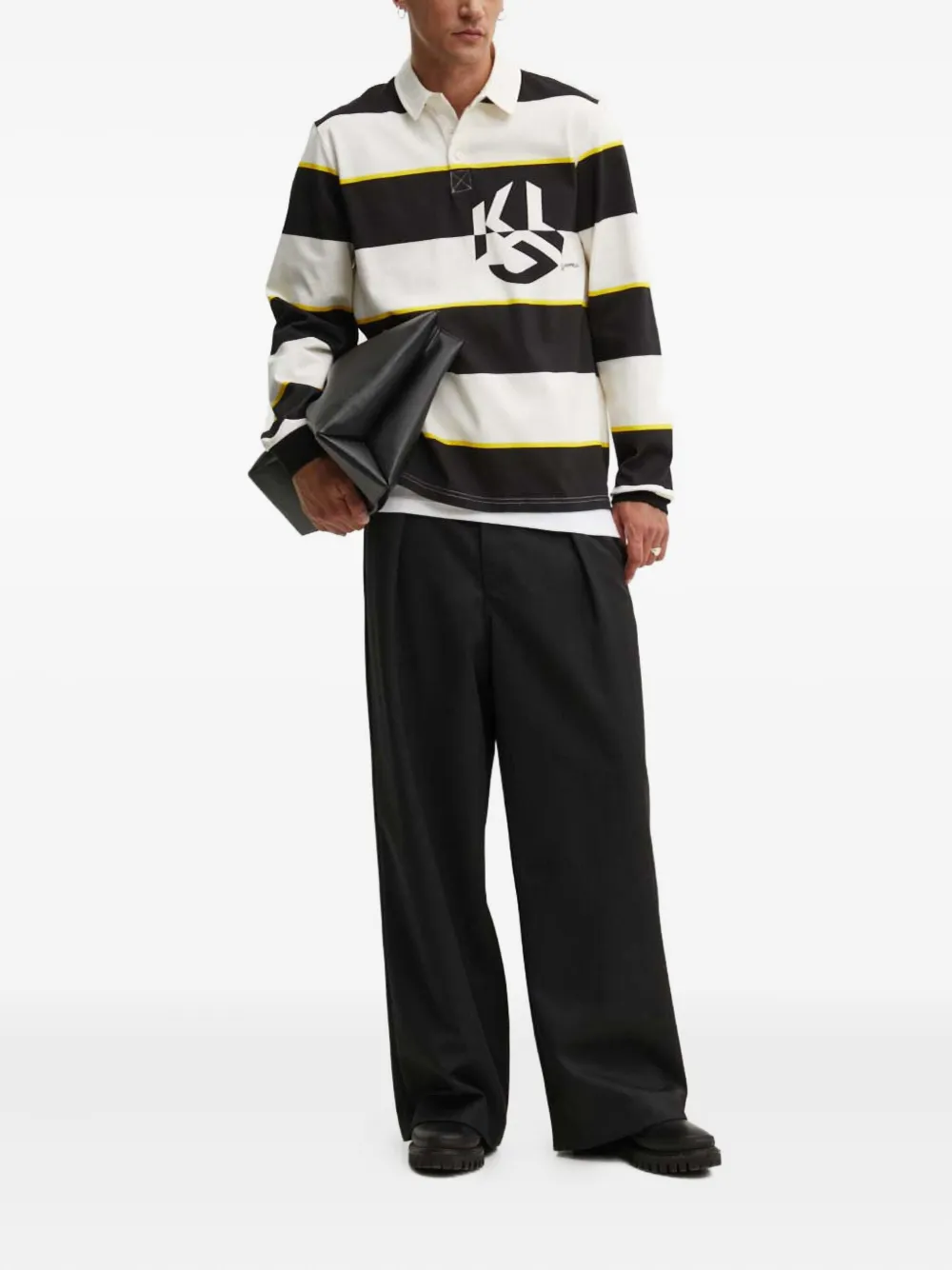 Karl Lagerfeld Jeans Gestreept poloshirt - Wit