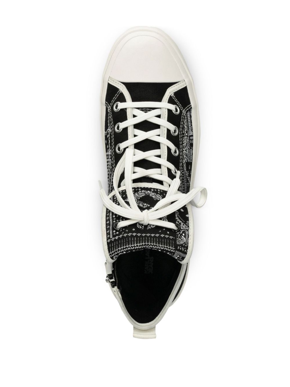 Karl Lagerfeld Jeans Sneakers met bandanaprint Zwart