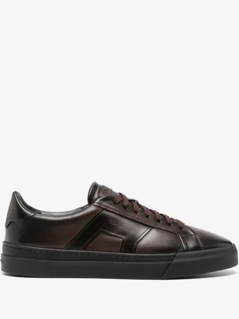 Santoni logo-debossed sneakers
