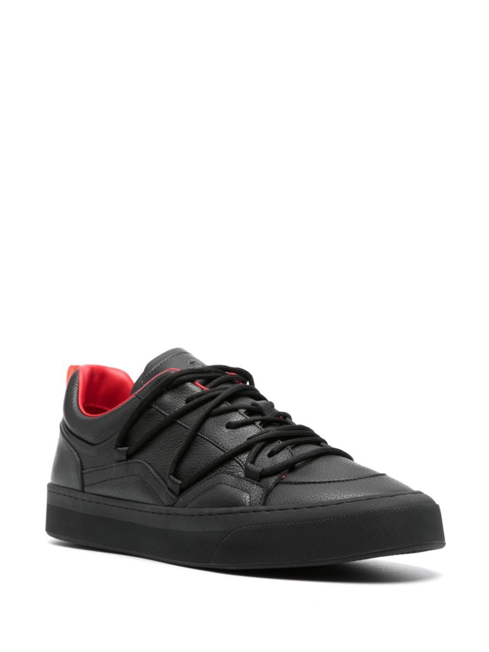 Ferrari leather sneakers Black