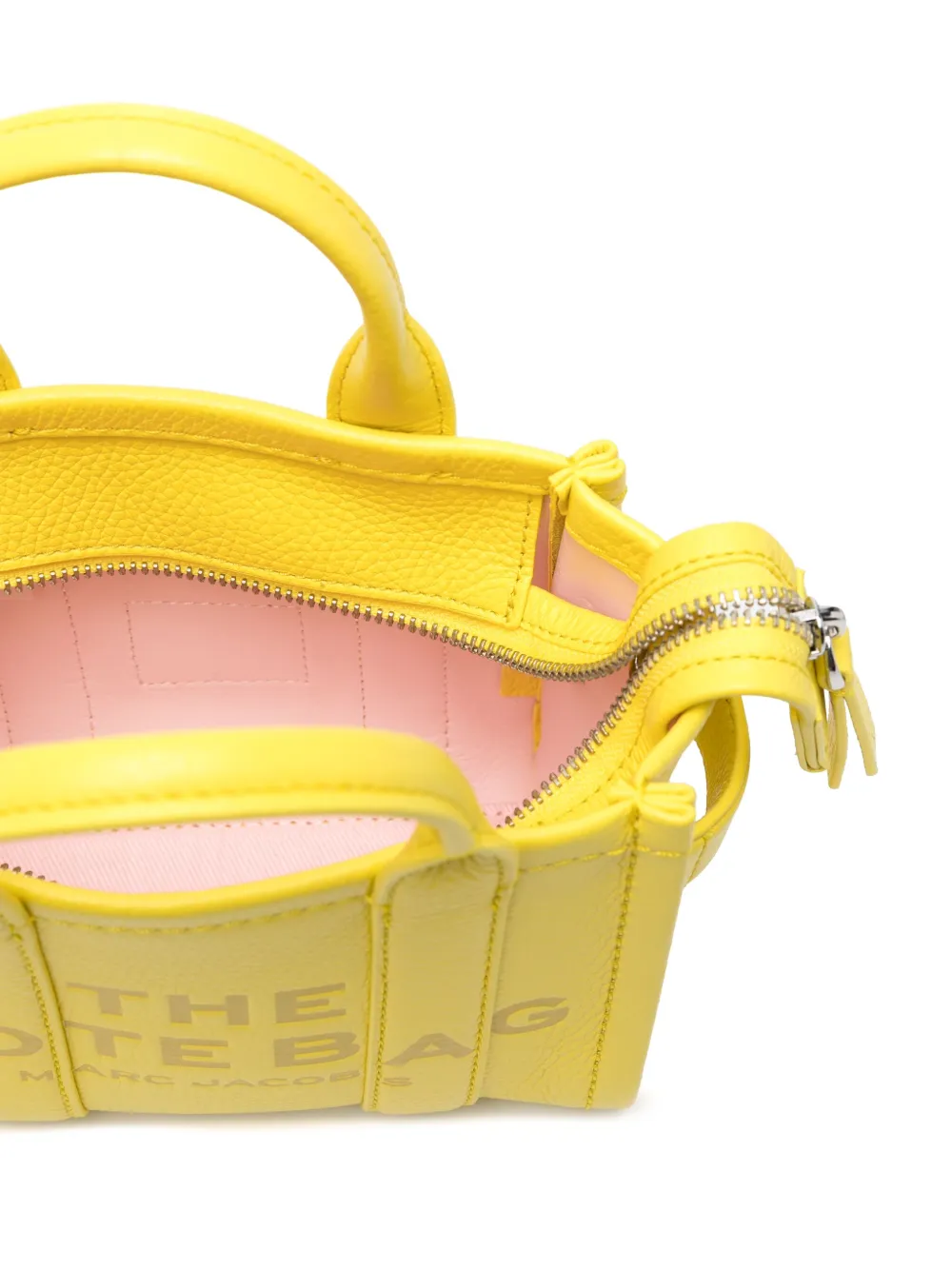 Marc Jacobs The Leather crossbody shopper Geel