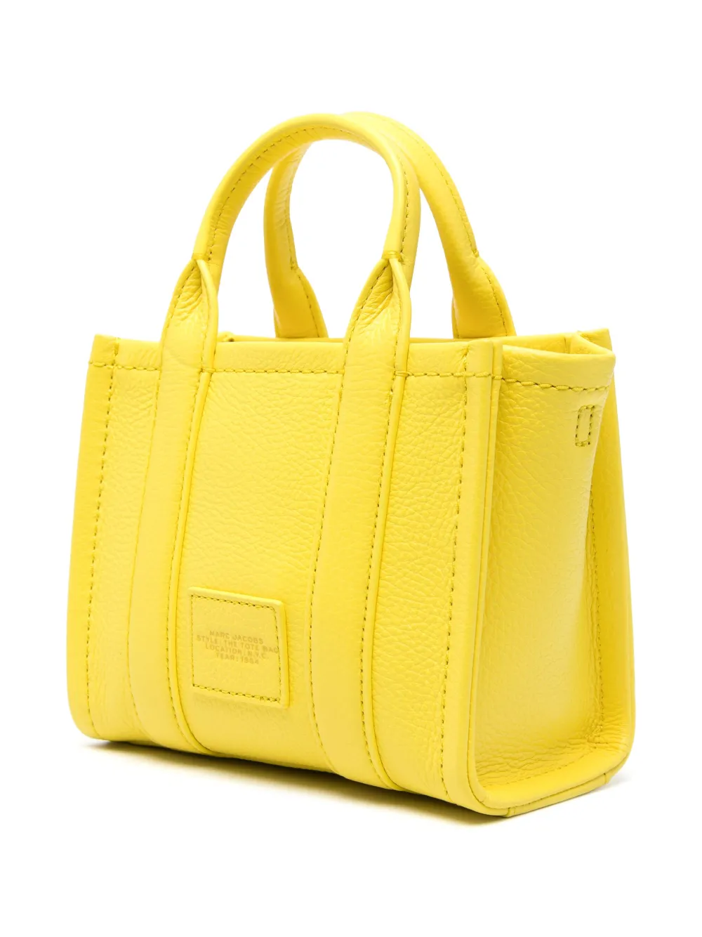 Marc Jacobs The Leather crossbody shopper Geel