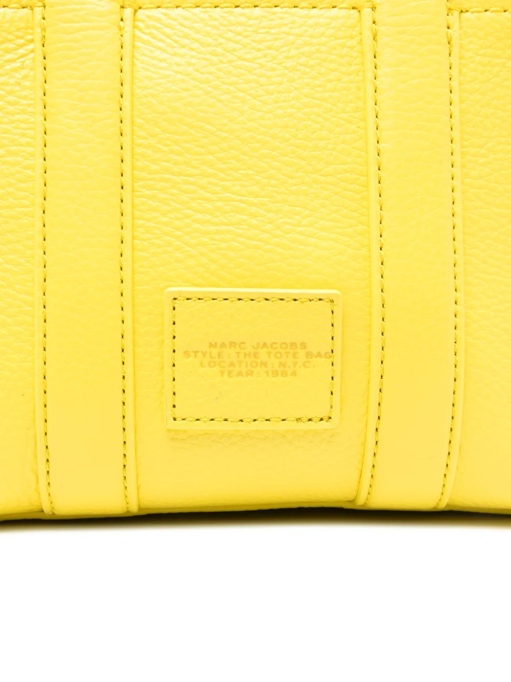 Marc Jacobs The Leather crossbody shopper Geel