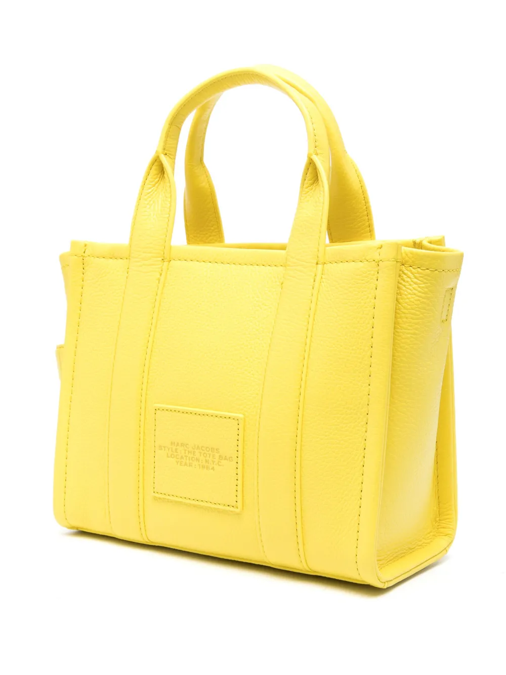 Marc Jacobs The Leather kleine shopper Geel