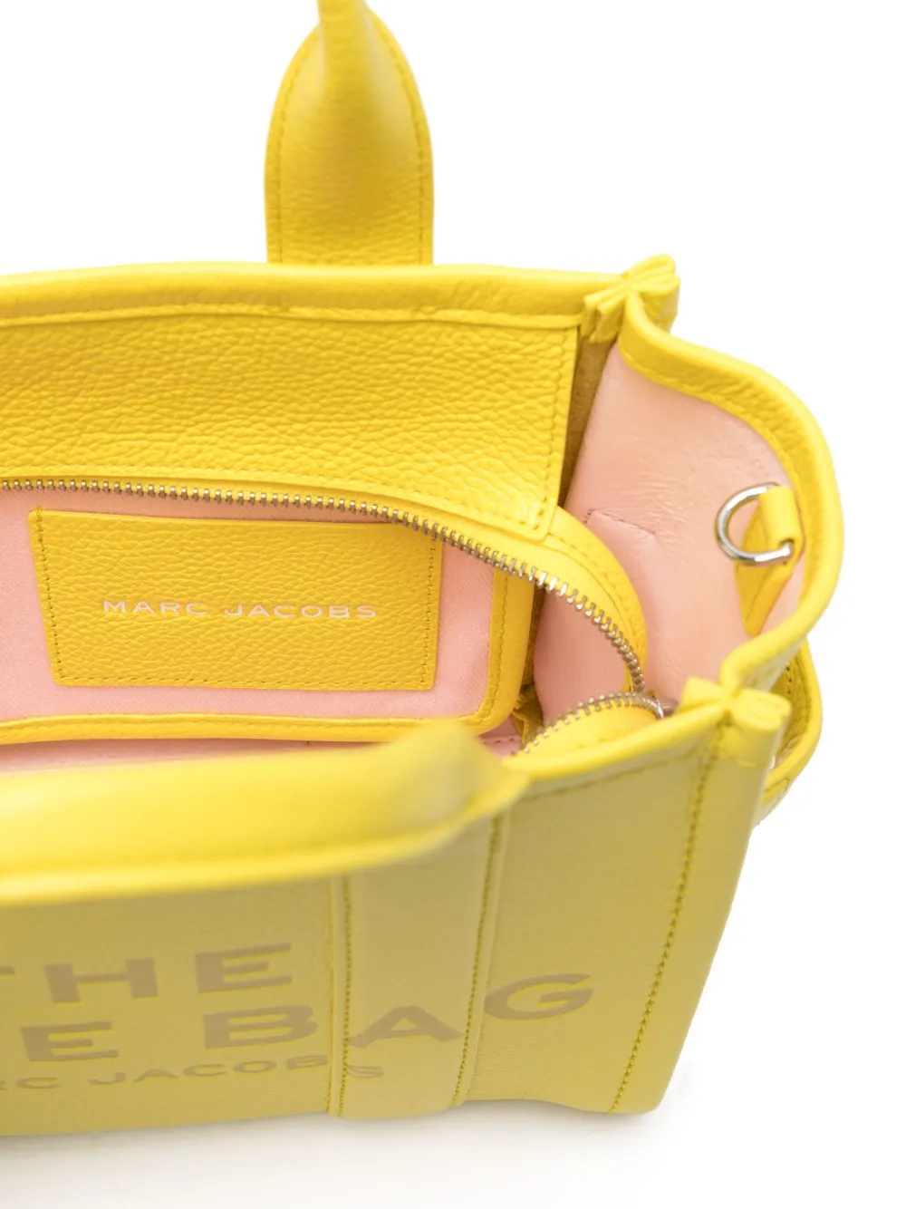 Marc Jacobs The Leather kleine shopper Geel