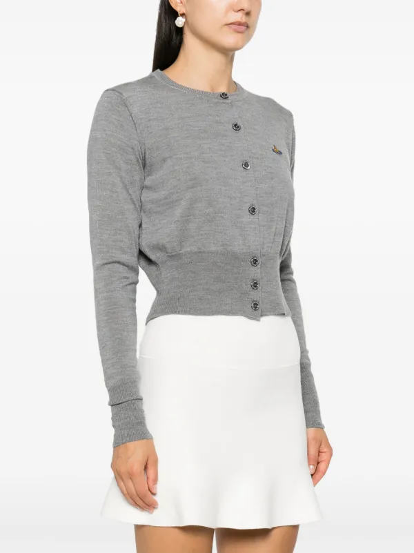Vivienne westwood ニット　グレー Vivienne Westwood Bea カーディガン | グレー | FARFETCH JP