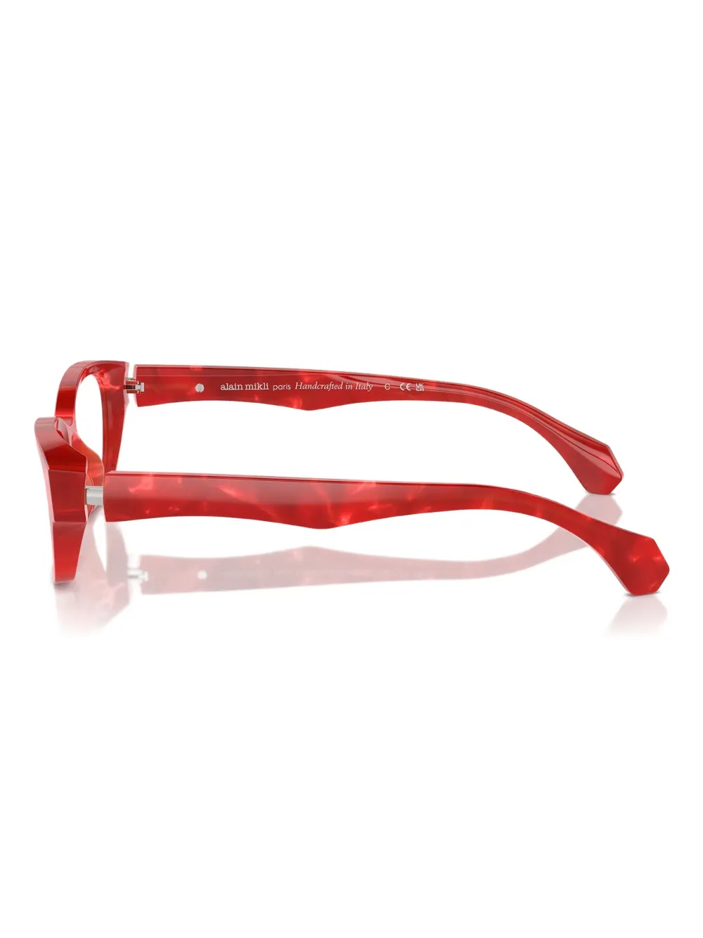 Alain Mikli A03516 New Damier Black White In Red