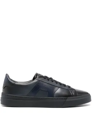 Santoni ローカット レザースニーカー | ブラック | FARFETCH JP