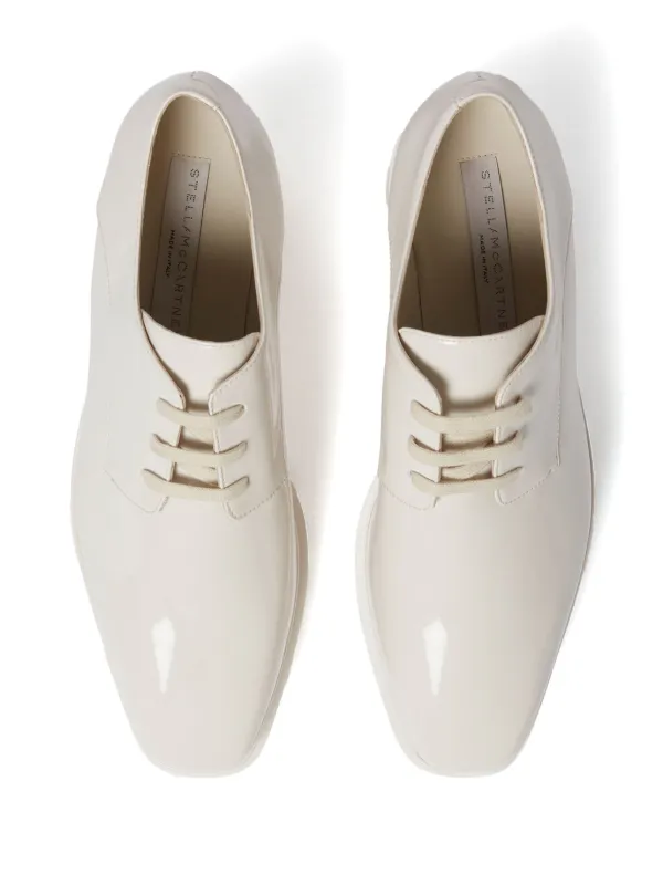 Stella McCartney エリス シャイニー 80mm シューズ | ホワイト Stella McCartney エリス シャイニー 80mm シューズ | ホワイト