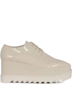Stella McCartney Elyse Platform Derby Shoes | Neutrals | FARFETCH