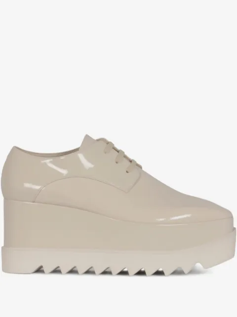Stella McCartney zapatos oxford Elyse Shiny con tacón de 80mm