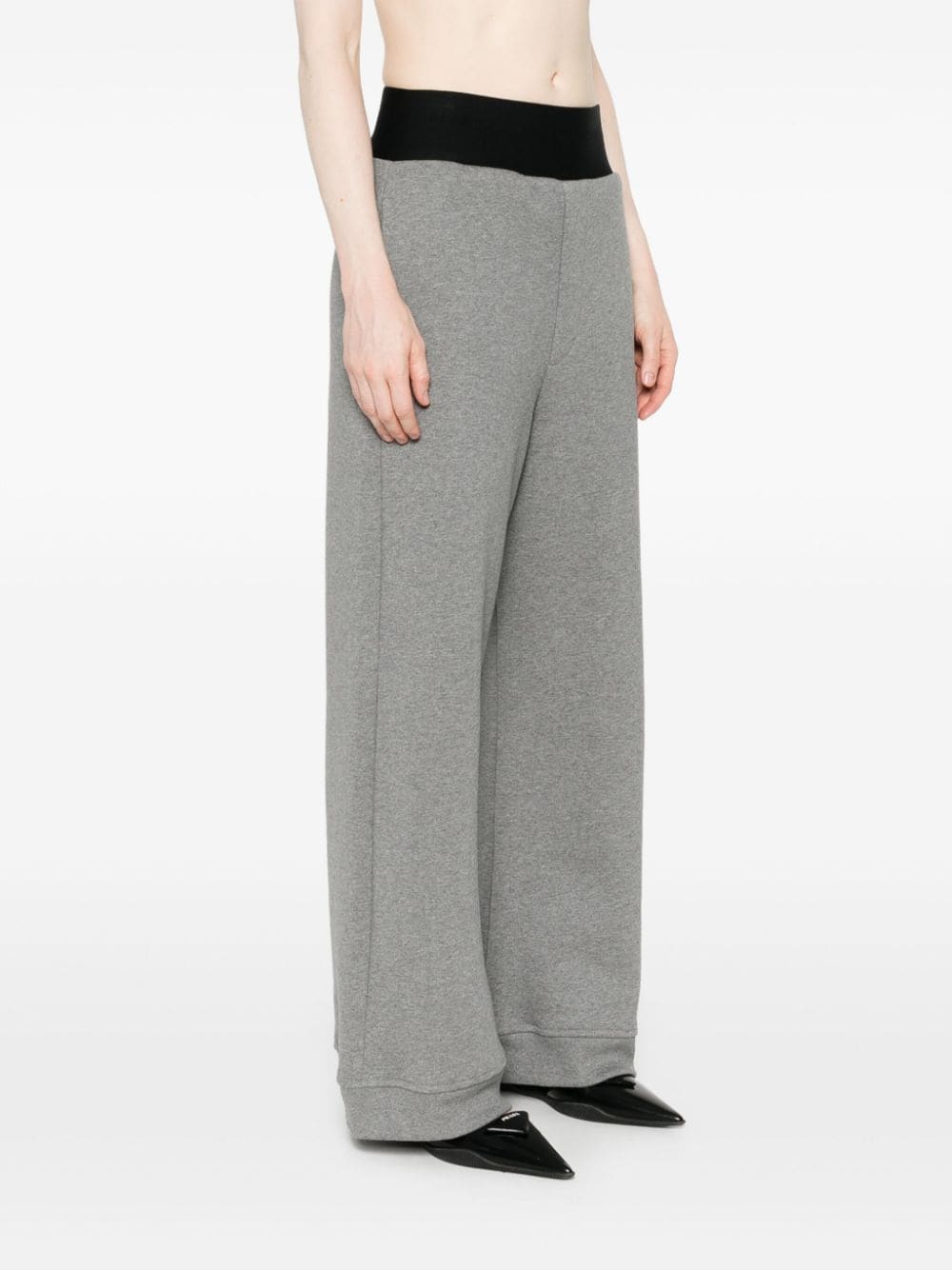 Shop Alainpaul Logo-waistband Track Pants In Grey