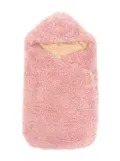 TEDDY & MINOU faux-shearling sleeping bag - Pink