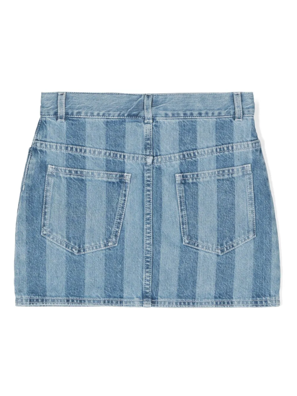 Fendi Kids Gestreepte mini-rok Blauw