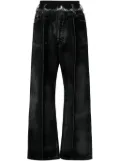 ALAINPAUL logo-waistband jeans - Black