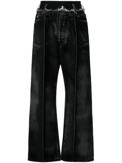 ALAINPAUL logo-waistband jeans