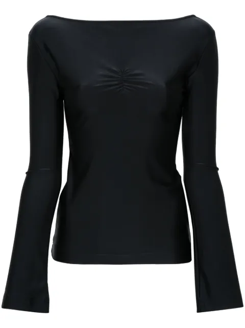 ALAINPAUL logo-embroidered top