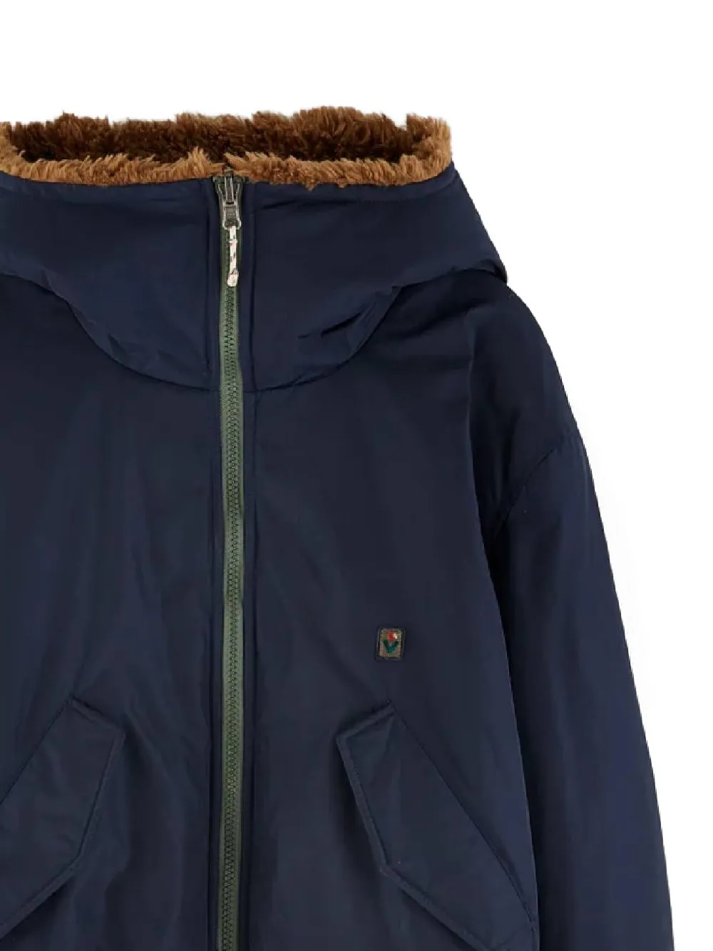 Bellerose Kids Jack met imitatiebont en capuchon Blauw