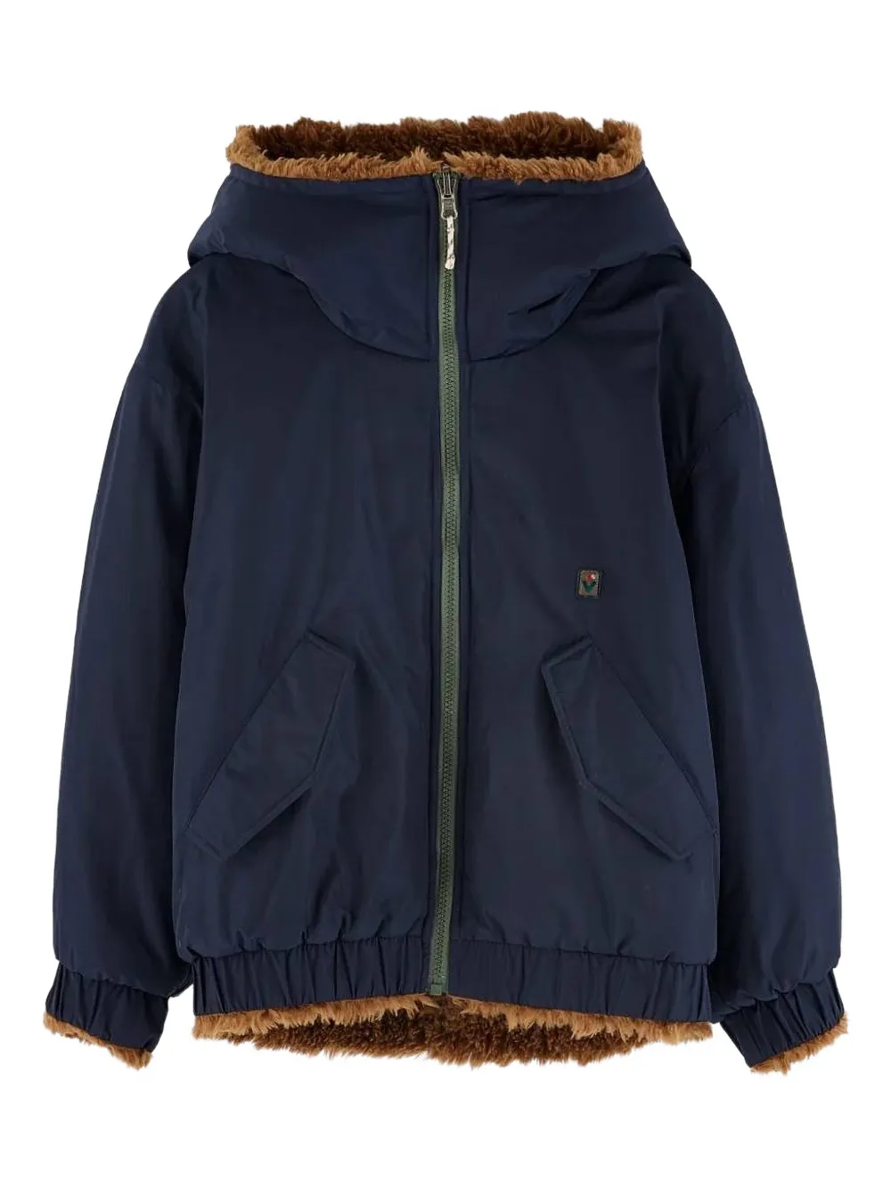 Bellerose Kids Jack met imitatiebont en capuchon Blauw