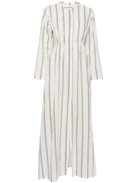 Bambah striped tie-string dress