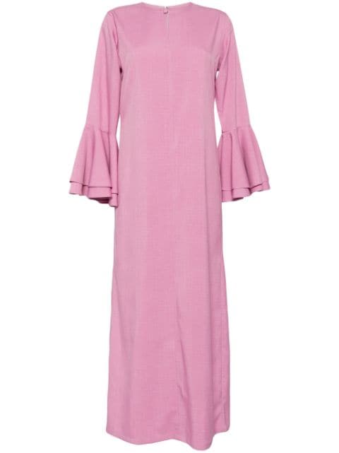 Bambah Pink Ruffle Kaftan