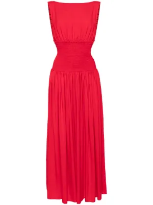 chinese dress ladies Hire Backless High-Shine Maxi Dress - Size XS