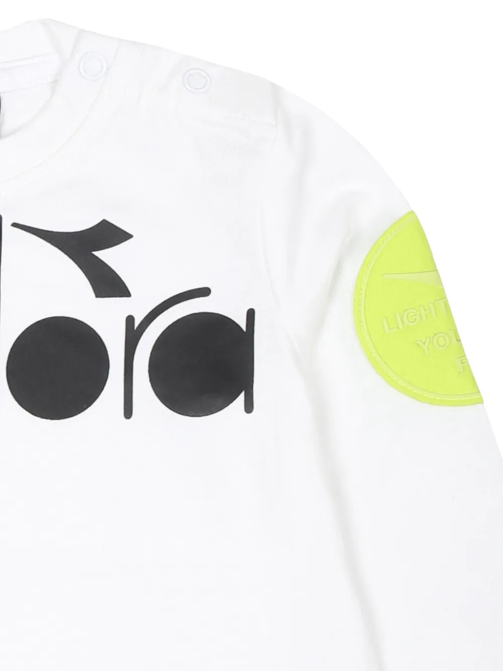 Diadora Junior T-shirt met logoprint Wit