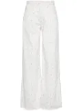 Bambah Marigold Denim Pants - White