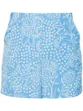 Bambah Azalea high-waisted shorts - Blue