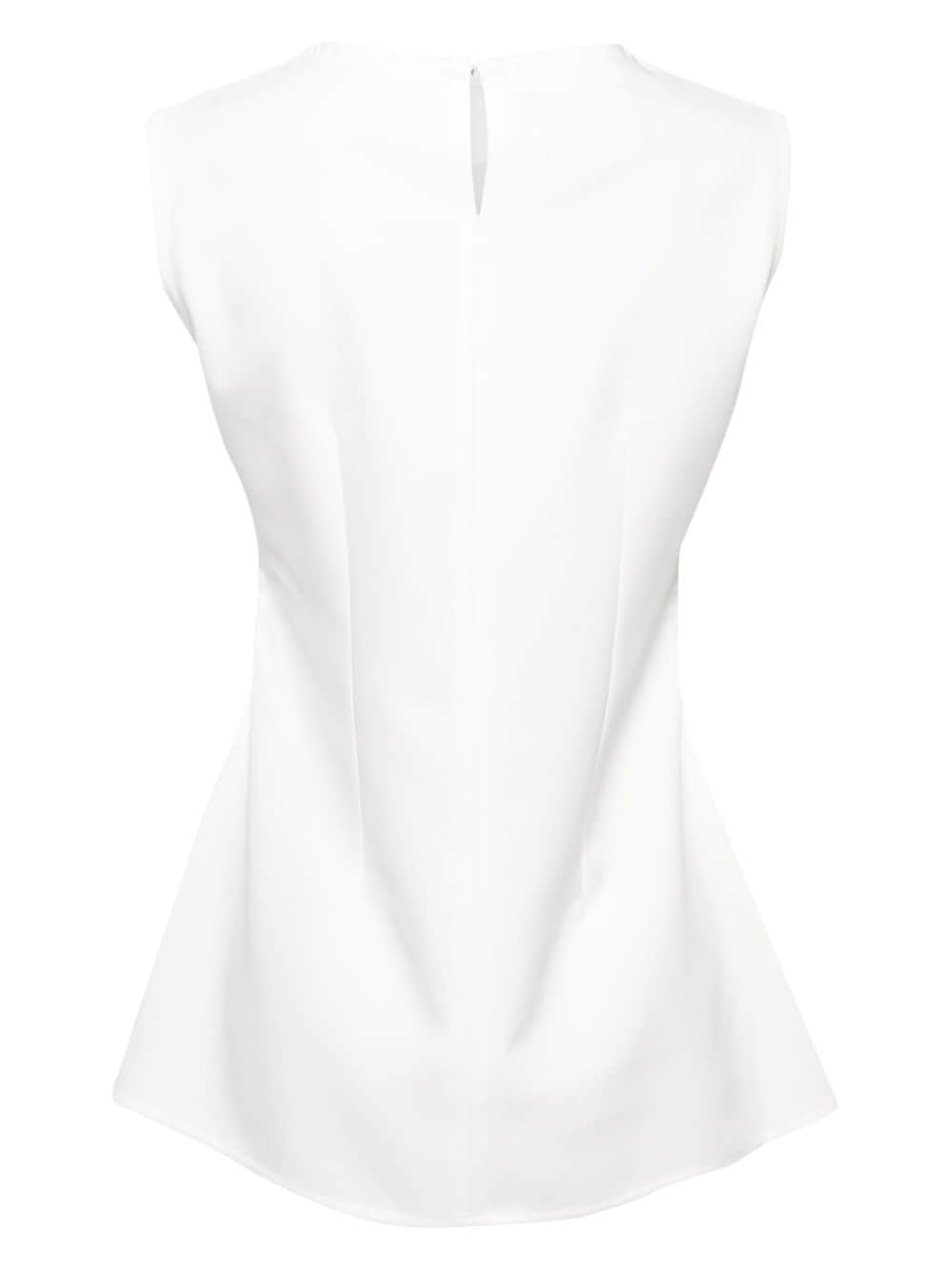 Shop Bambah White Hibiscus Sleeveless Tunic