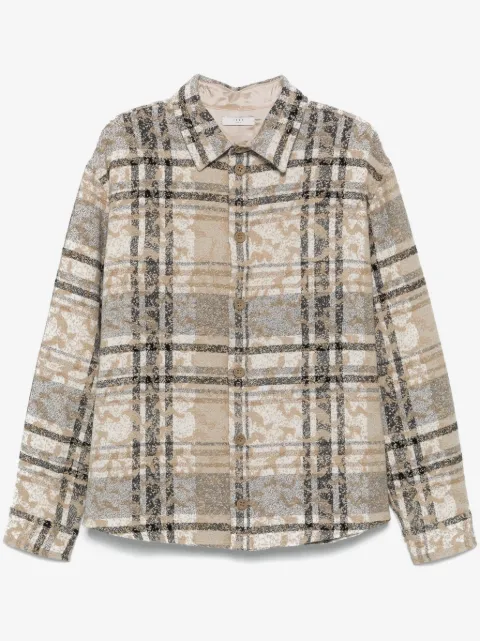 1989 STUDIO check-jacquard overshirt