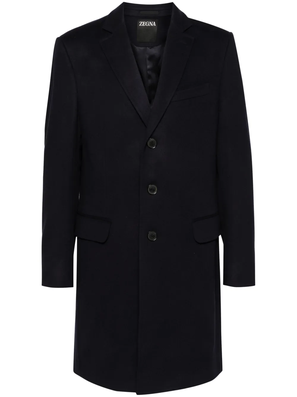 Zegna single-breasted coat - Blue