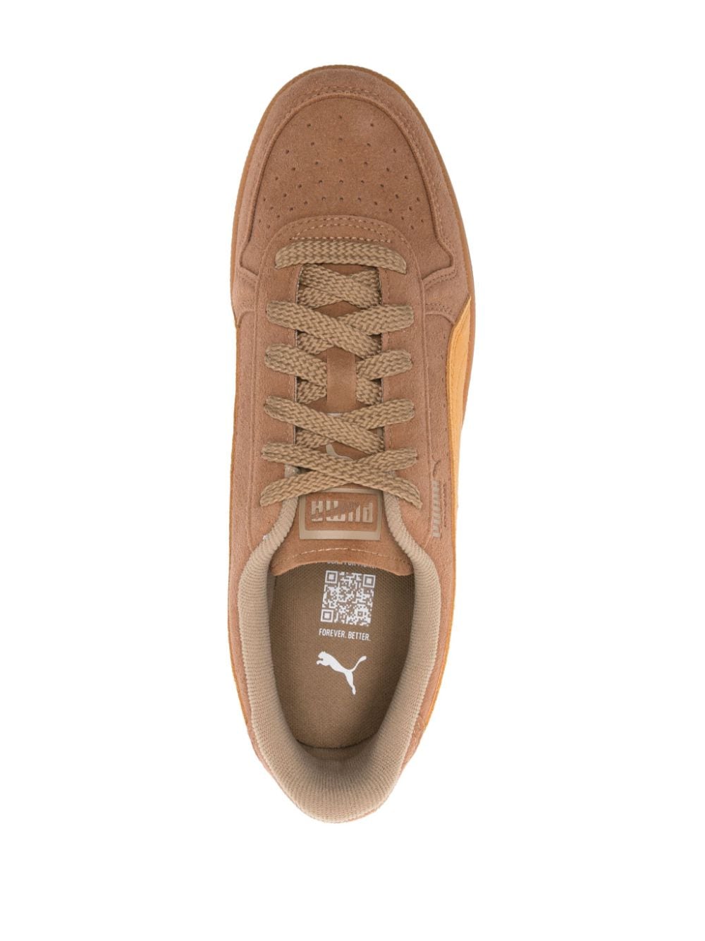 Shop Puma Indoor R-suede Sneakers In Brown