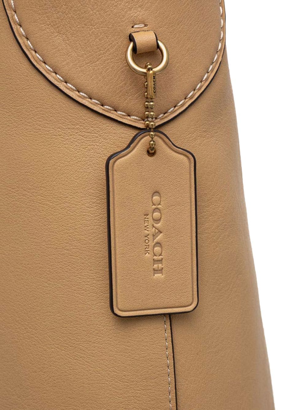 Shop Coach Brooklyn 39 Shoulder Bag In Neutrals