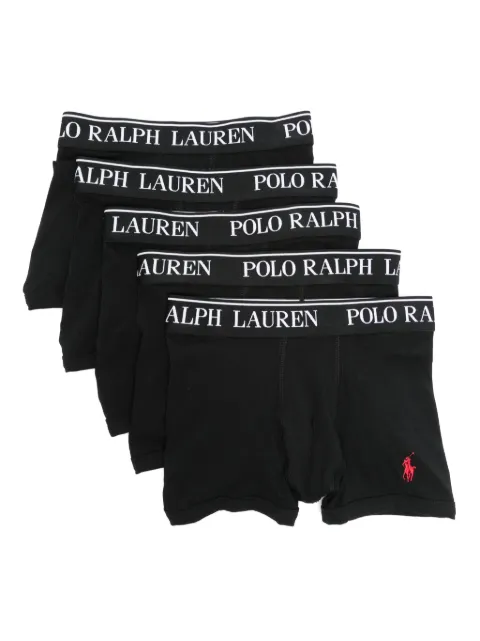 POLO RALPH LAUREN KIDS cotton boxers (pack of five)