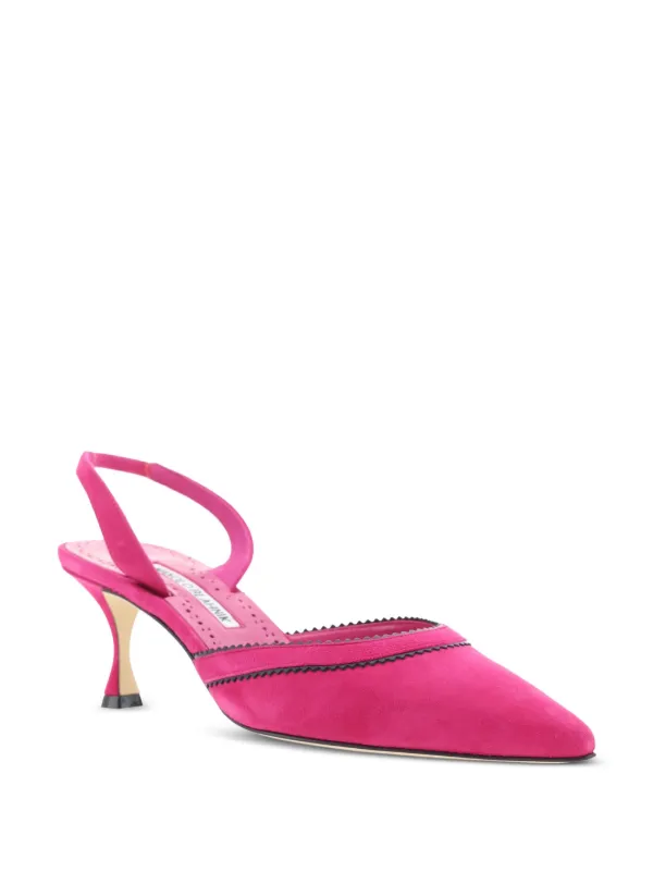 Manolo Blahnik Brontiasli 50mm スエードパンプス | ピンク | FARFETCH JP