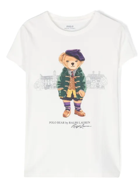 POLO RALPH LAUREN KIDS playera con motivo Polo Bear