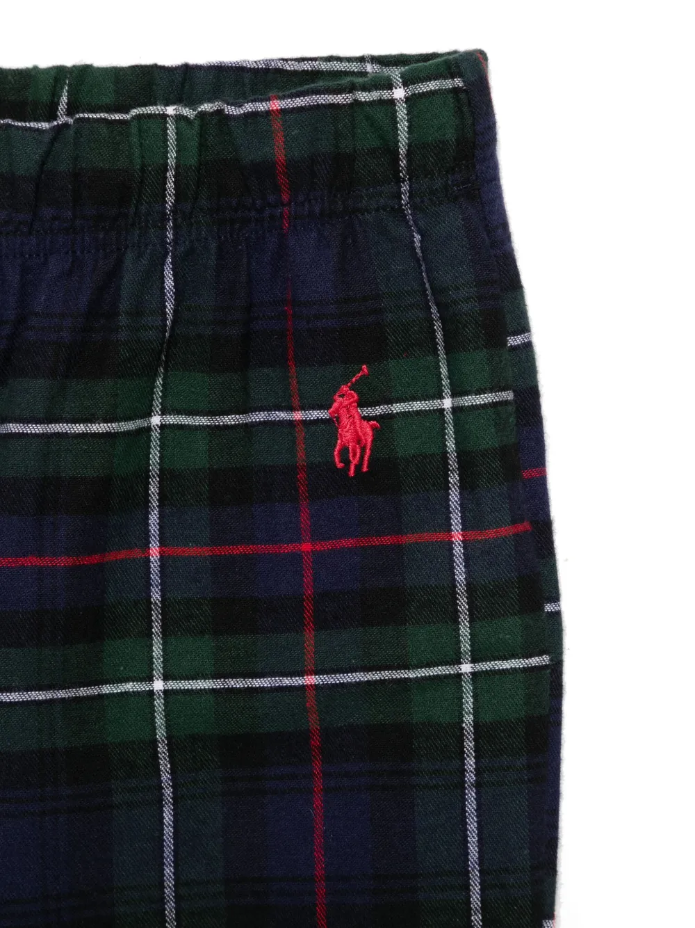 POLO RALPH LAUREN KIDS Kesington geruite pyjama Blauw